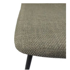 Set di 4 sedie da pranzo moderne, beige/grigio chiaro, gambe in metallo nero