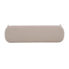 Panca ottomana singola in similpelle mid-century moderna marrone/beige/verde con gambe in legno