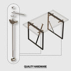 Set tavolo e sedie da pranzo 5 pezzi – Nero / Bianco / Naturale, Stile rustico farmhouse, Posti a sedere per 4