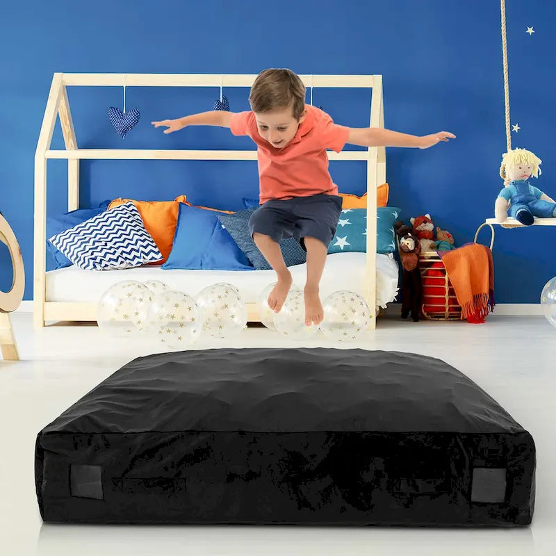 Materassino sensoriale per crash pad in schiuma blu/nero, 1 persona