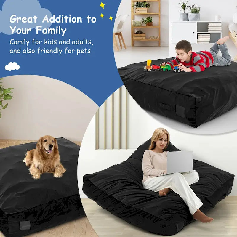 Materassino sensoriale per crash pad in schiuma blu/nero, 1 persona