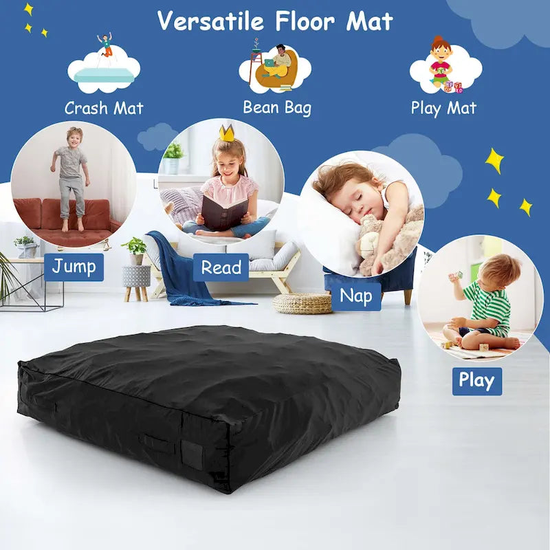 Materassino sensoriale per crash pad in schiuma blu/nero, 1 persona