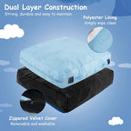 Materassino sensoriale per crash pad in schiuma blu/nero, 1 persona