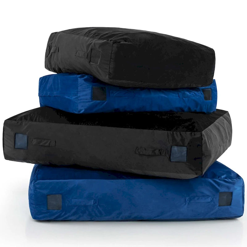 Materassino sensoriale per crash pad in schiuma blu/nero, 1 persona