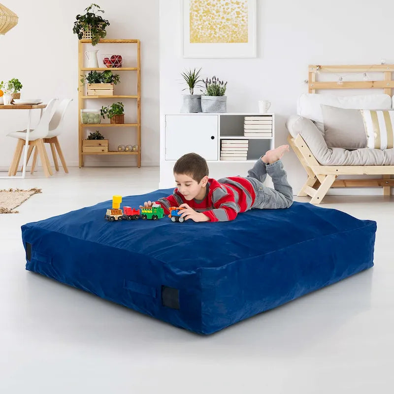 Materassino sensoriale per crash pad in schiuma blu/nero, 1 persona