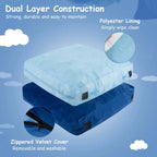 Materassino sensoriale per crash pad in schiuma blu/nero, 1 persona