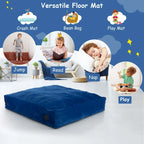 Materassino sensoriale per crash pad in schiuma blu/nero, 1 persona