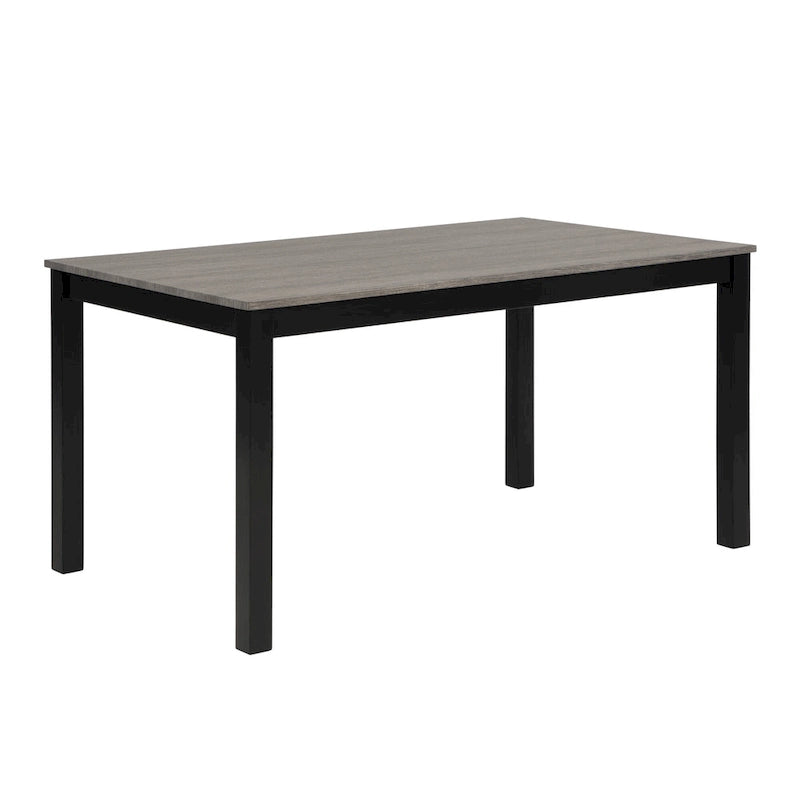 Set da pranzo moderno imbottito beige, 6 posti (1 tavolo + 4 sedie + 1 panca)