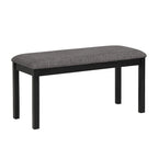 Set da pranzo moderno imbottito beige, 6 posti (1 tavolo + 4 sedie + 1 panca)