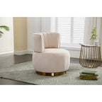 Poltrona a botte girevole – Grigio / Arancione / Beige / Oliva, Velluto, Seduta singola