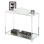 Console con ripiano e vassoi reversibili - Nero / Bianco / Bamboo