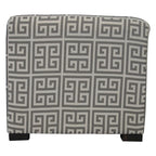 Pouf quadrato trapuntato bianco/nero e bianco/grigio – Sedile singolo, rivestimento in cotone
