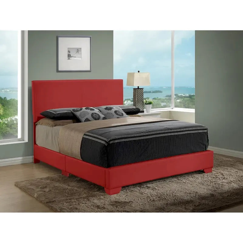 Letto matrimoniale con pannello rivestito in tessuto color cappuccino/marrone chiaro/nero/grigio chiaro/bianco – Stile casual, 2 posti letto