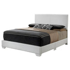 Letto matrimoniale con pannello rivestito in tessuto color cappuccino/marrone chiaro/nero/grigio chiaro/bianco – Stile casual, 2 posti letto