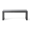 Panca rustica in legno di acacia nero/rovere grigio chiaro – 2 posti