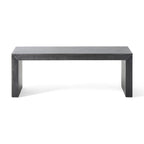Panca rustica in legno di acacia nero/rovere grigio chiaro – 2 posti