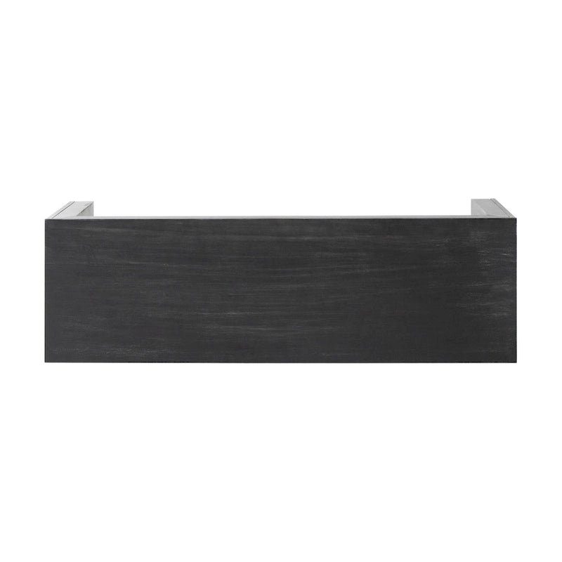 Panca rustica in legno di acacia nero/rovere grigio chiaro – 2 posti