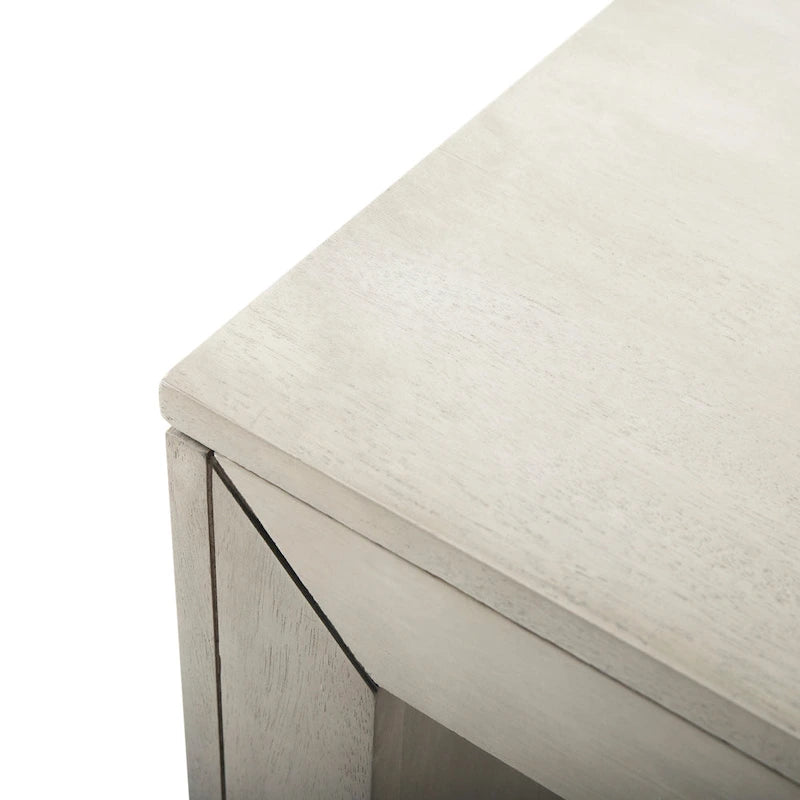 Panca rustica in legno di acacia nero/rovere grigio chiaro – 2 posti
