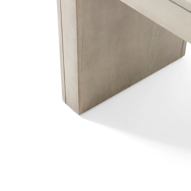 Panca rustica in legno di acacia nero/rovere grigio chiaro – 2 posti