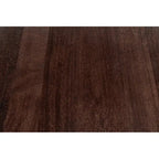 Tavolo da pranzo Brown Live Edge, legno di mango e gambe in ferro bronzato, 6 posti