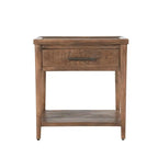 Tavolino Marrone in Legno di Mango con 1 Cassetto – 1 Persona