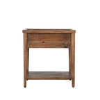 Tavolino Marrone in Legno di Mango con 1 Cassetto – 1 Persona