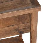 Tavolino Marrone in Legno di Mango con 1 Cassetto – 1 Persona