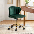 Sedia da ufficio senza braccioli Wingback in velluto multicolore, 1 persona