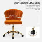 Sedia da ufficio senza braccioli Wingback in velluto multicolore, 1 persona