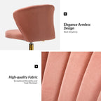 Sedia da ufficio senza braccioli Wingback in velluto multicolore, 1 persona