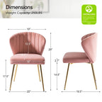 Sedia da ufficio senza braccioli Wingback in velluto multicolore, 1 persona