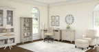 Salinas 55W Corner Desk with Lateral File Cabinet and 5 Shelf Bookcase