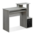 Scrivania da ufficio con contenitore – Nero / Noce scuro / Grigio / Bianco / Rovere / Pino ambrato