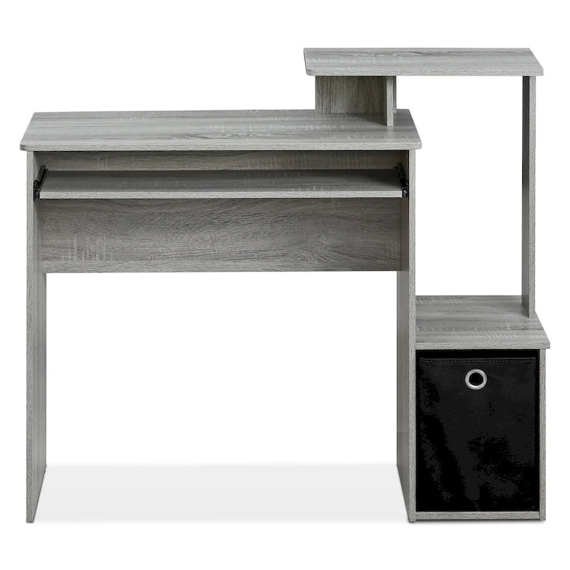 Scrivania da ufficio con contenitore – Nero / Noce scuro / Grigio / Bianco / Rovere / Pino ambrato