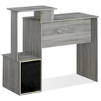 Scrivania da ufficio con contenitore – Nero / Noce scuro / Grigio / Bianco / Rovere / Pino ambrato