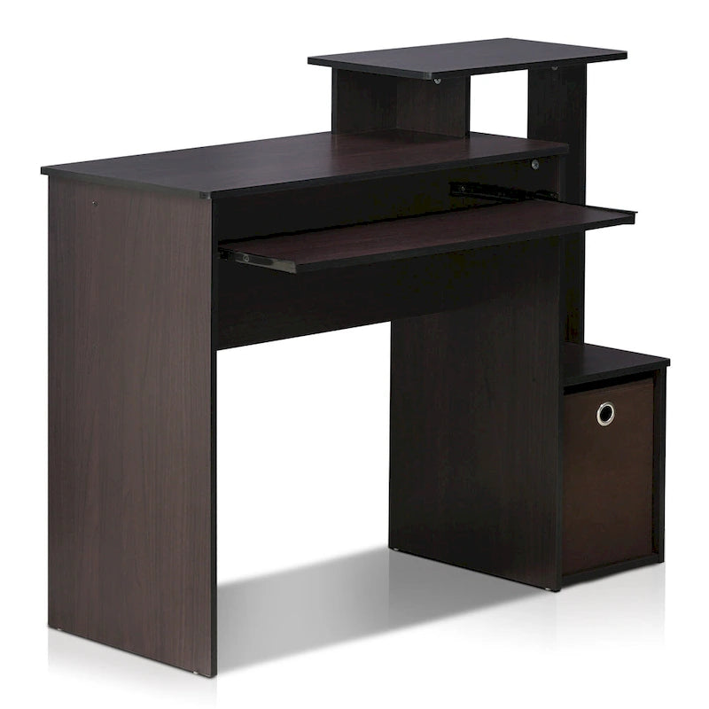 Scrivania da ufficio con contenitore – Nero / Noce scuro / Grigio / Bianco / Rovere / Pino ambrato