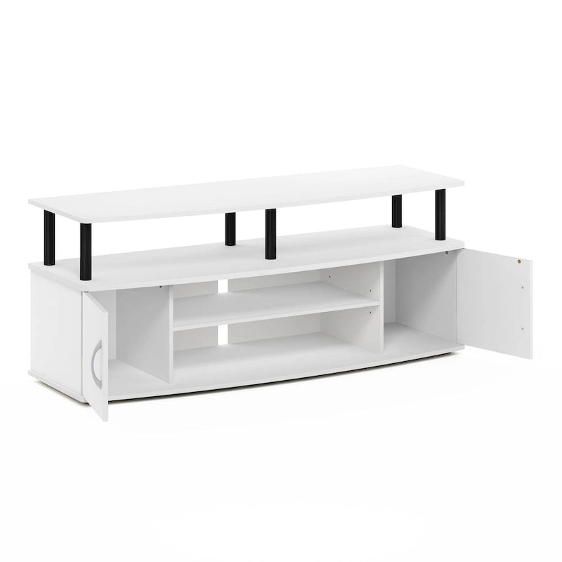 Mobile TV con ripiani aperti per TV fino a 55" – Colori multipli, assemblaggio da 2 persone