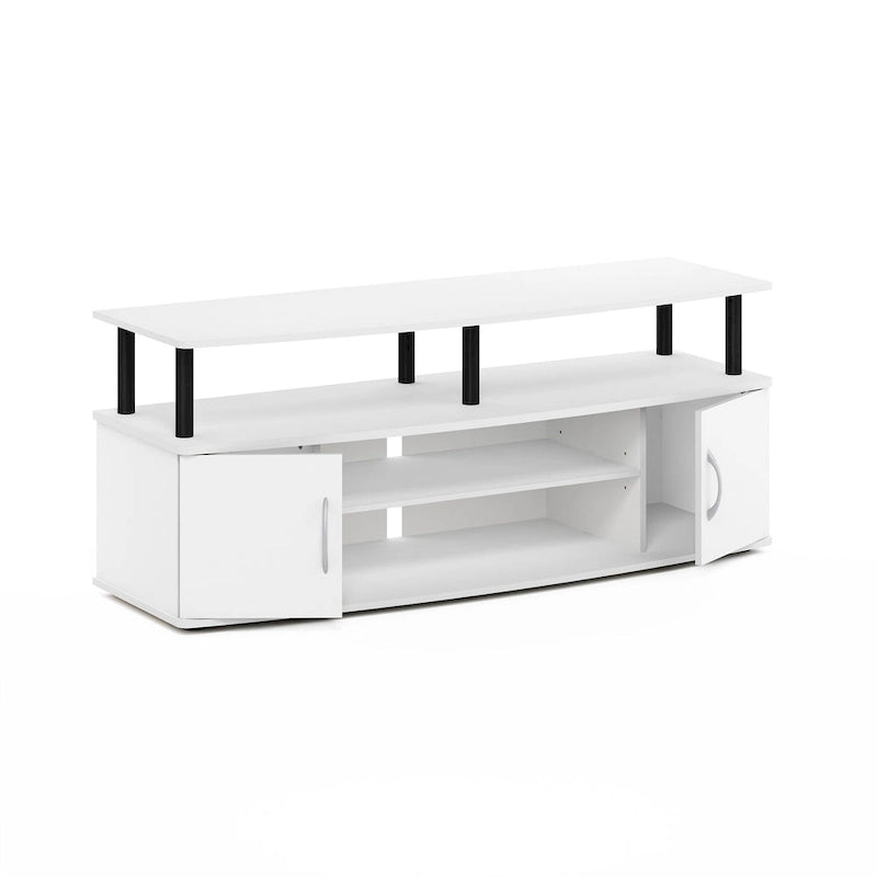 Mobile TV con ripiani aperti per TV fino a 55" – Colori multipli, assemblaggio da 2 persone