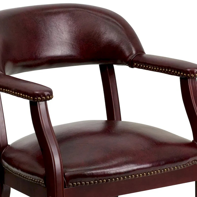 Sedia da Capitano rivestita in nero / blu / marrone – Stile tradizionale, 1 posto