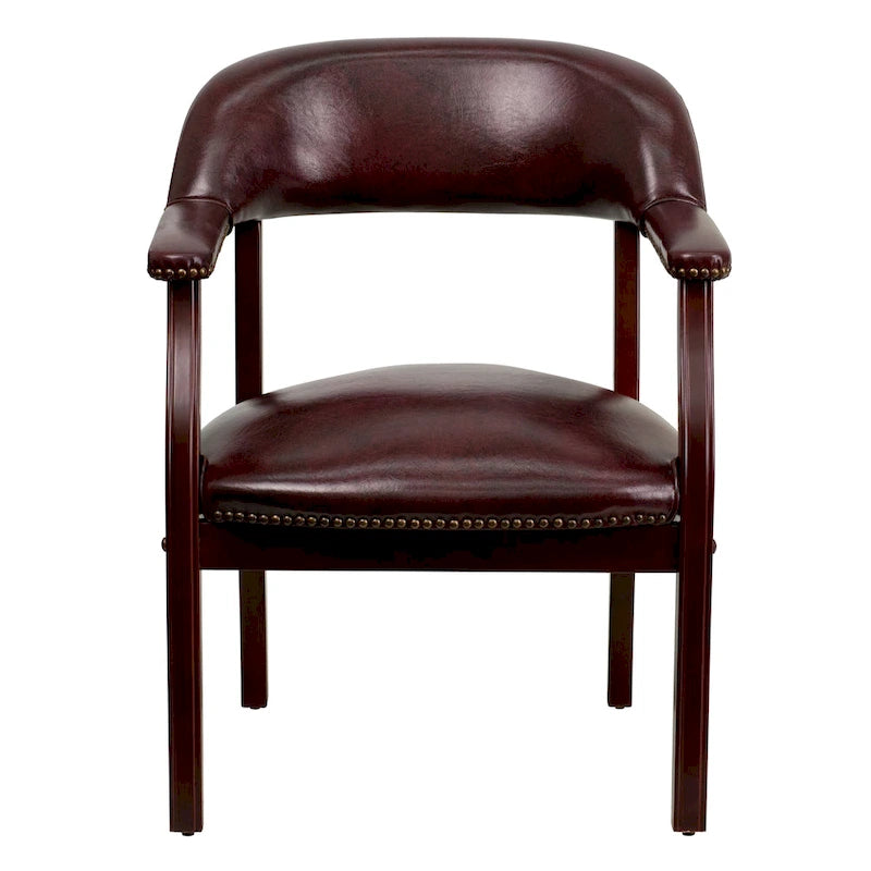 Sedia da Capitano rivestita in nero / blu / marrone – Stile tradizionale, 1 posto