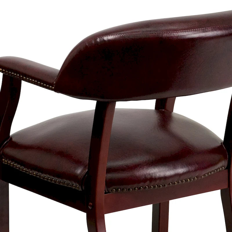 Sedia da Capitano rivestita in nero / blu / marrone – Stile tradizionale, 1 posto