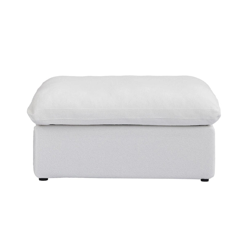 Divano componibile a L a 5 posti, grigio/cachi/nero/bianco