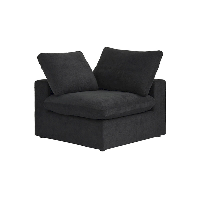Divano componibile a L a 5 posti, grigio/cachi/nero/bianco