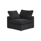 Divano componibile a L a 5 posti, grigio/cachi/nero/bianco