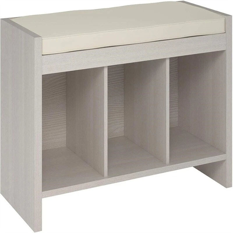 Panchina Contenitore Tortora/Avorio, Pino/Espresso con Cuscino – 1 Posto