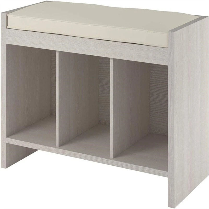 Panchina Contenitore Tortora/Avorio, Pino/Espresso con Cuscino – 1 Posto