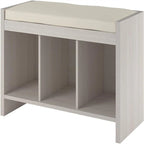 Panchina Contenitore Tortora/Avorio, Pino/Espresso con Cuscino – 1 Posto