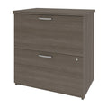Classificatore laterale a 2 cassetti, 73,5 cm – Grigio Corteccia / Antigua