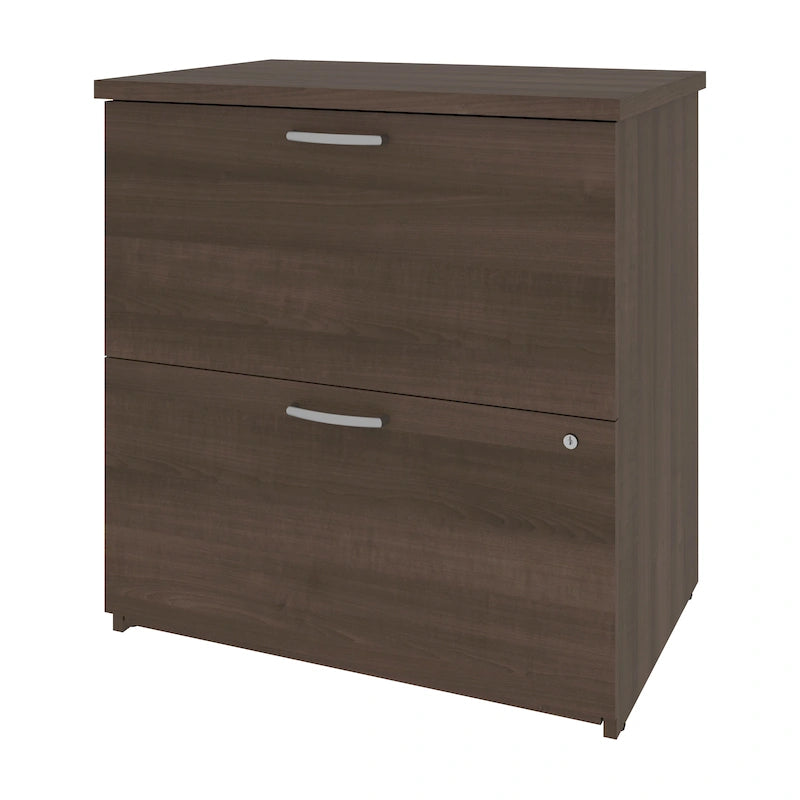 Classificatore laterale a 2 cassetti, 73,5 cm – Grigio Corteccia / Antigua