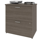 Classificatore laterale a 2 cassetti, 73,5 cm – Grigio Corteccia / Antigua